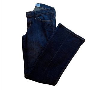 EUC Gap Ultra Low Rise Stretch Boot Cut Jeans Medium/Dark Wash Size 6